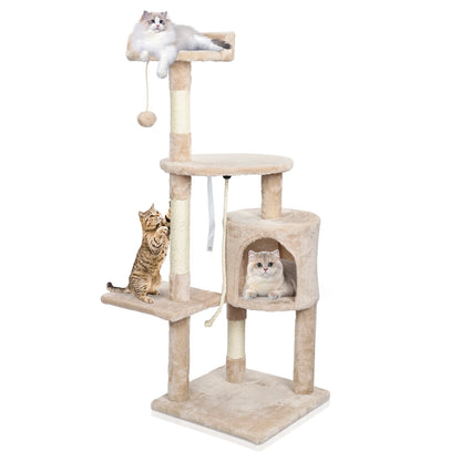 Cat Tree Multi-Level Tower Condo Scratching Post Kitten Toy Cozy Climb Furniture Activity Centre