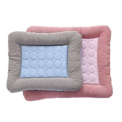 Cooling Dog Mat Ice Silk Pet Bed Breathable Washable Small Large