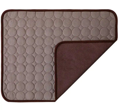 Cooling Dog Mat Ice Silk Pet Bed Breathable Washable Small Large