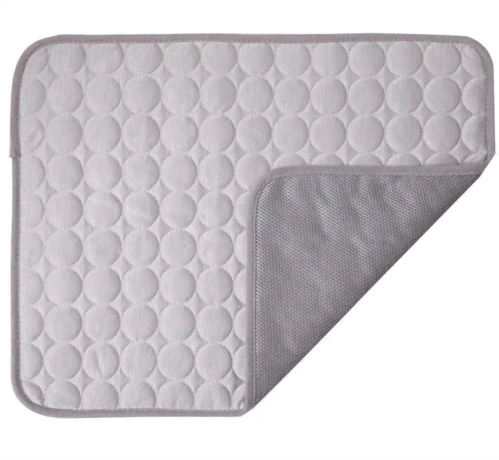 Cooling Dog Mat Ice Silk Pet Bed Breathable Washable Small Large