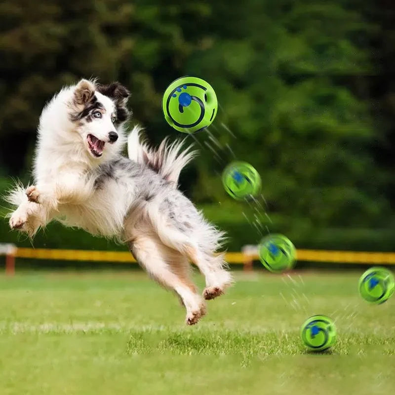 Interactive Dog Toy Wobble Wag Giggle Glow Ball with Sounds