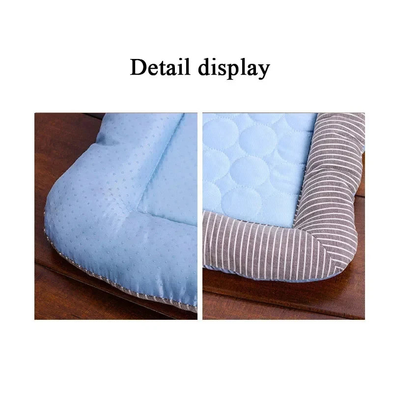 Cooling Dog Mat Ice Silk Pet Bed Breathable Washable Small Large
