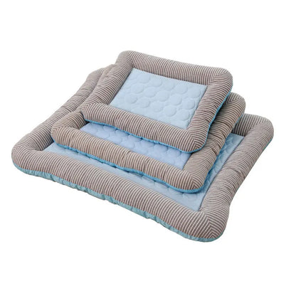 Cooling Dog Mat Ice Silk Pet Bed Breathable Washable Small Large